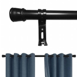 Rooma karkass Metallist sepistatud rauast karkass Paksenenud alumiiniumisulamist &uuml;hendatav kardinapuu akendele Kardinasiin Kardinaraam (black,Two-piece splicing) must