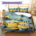 Minions Pehme mugav tekikott, Laste voodipesukomplekt kingituseks, Eriti suur suurus, Saadaval erinevad suurused LXR69 135x200cm