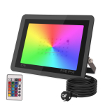 V&auml;lis-RGB LED prožektor 50W 100W mitmev&auml;rviline puldiga h&auml;mardatav IP66 veekindel m&auml;lufunktsiooniga LED prožektor vilkumine hajumine 50W