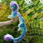 50cm Sisu Draakoni Pehmem&auml;nguasi Raya ja Viimane Draakon Pehmem&auml;nguasjad Haldjas T&auml;idisloom Kawaii Pehme Kaunistus Laste S&uuml;nnip&auml;evakingitused blue