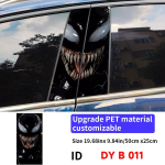 Venom Autokleebised Auto B-piilar Auto Kesksammas Dekoratiivne Kate Kriimustuste Kaitseks Veekindel P&auml;ikesekaitse Vin&uuml;&uuml;lkleebised Tarvikud 002