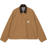 Carhartt WIP X INVINCIBLE Kahepoolne Mitmetaskuline Disain T&otilde;mblukuga Kinnisega L&otilde;tv Jakk Unisex Jakid A242059-HZ-XX L black
