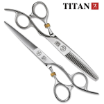 TITAN Professionaalsed Juuksuri K&auml;&auml;rid Habemeajaja K&auml;&auml;rid L&otilde;ikamis- ja Harendusk&auml;&auml;rid Juuksek&auml;&auml;r 6 tolli 6,5 tolli Jaapan 440C Teras