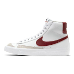Nike Blazer Mid 77 Libisemisvastane Polsterdus Kulumiskindel Keskmise k&otilde;rgusega Rula Kingad Valge Punane Unisex DA4086-102 35.5