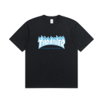 A1-05 Suvine Thrasher Kirjatr&uuml;kiga T-s&auml;rk Meeste Naiste &Uuml;legabariidiline Puuvillane L&uuml;hikeste Varrukatega Vabaaja Streetwear T-s&auml;rk Top 2XL