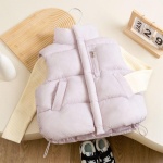 Lapsed Fshion Poisid T&uuml;drukud Lapsed S&uuml;gistalveriided Vest T&otilde;mblukk Alla Parka Vest T&auml;navar&otilde;ivad 140cm white