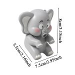 Mini koomikoomaloomast jahutusventilaator toidu ja jookide jaoks, kaasaskantav kuuma kohvi ja tee jahuti, armas laua vidin kodu kontori k&ouml;&ouml;gi jaoks gray