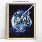 Teemantv&auml;rvimine Loomad Hobi ja K&auml;sit&ouml;&ouml; Teemanttikandid Tiger Kodukaunistus 20X30