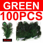 100 tk / pakk K&auml;rbse sidumispatridge kana sulg Caddis Fly Wing Wet Fly Tenkara Fly Treble Hook landi sidumismaterjal roheline