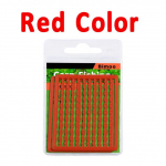 Bimoo 2tk = 200 peatust Poolpehme karpkalap&uuml;&uuml;gi Boilie Peatused L&auml;bipaistev Must Punane Pruun Kollane Juukses&ouml;&ouml;da Aksessuaar 2 cards punane