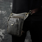 Meeste ehtsast nahast kujundusega vabaaja ristkerega kott Moodne v&ouml;&ouml;rihma komplekt jalakott