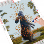 Huacani teemanttikandid 5D DIY teemantmaal K&uuml;&uuml;liku pilt kividest t&auml;is teemant j&otilde;ulukingitus koju Full Round 20*30 cm