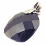 Les Tr&eacute;sors De Lily [E9224] - Pendentif Argent 'Linda' Noir must
