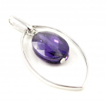 Les Tr&eacute;sors De Lily [H2627] - h&otilde;bedane ripats 'Linda' h&otilde;bedane lilla - 35x18 mm lilla
