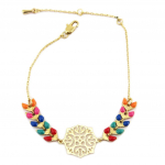 Les Tr&eacute;sors De Lily [P6988] &ndash; mitmev&auml;rviline kuldne disainer k&auml;ev&otilde;ru  Navajos  - 14 mm mitmev&auml;rviline