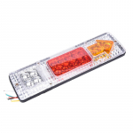 1 tk h&otilde;lpsasti paigaldatav veekindel, v&auml;hese energiatarbega 19 LED-i haagise tagumine tagatuli 30*8.5*2.8cm valge