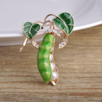 Blucome Enamel Rohelise Hernega Prossid Naistele Korsaažid Naiste kampsunin&otilde;elad Suurus: 4,5*3,5 cm roheline