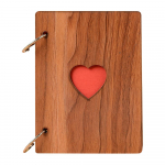 DIY fotoalbum, puidust kaanega aastap&auml;eva v&auml;ljal&otilde;igete raamat, 6 tolli isekleepuv pildiraamat vanaaegne s&uuml;da Wood