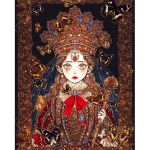 Teemantmaal Ristpistes Ruut/&uuml;mmargune Teemanttikandid Printsess Mosaiik Tegelane K&auml;sitsi valmistatud kingitus Seinakunst Full Round 20X30CM