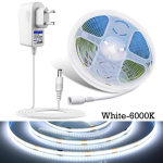 MALITAI 320SMDs/M COB LED-riba 12V painduvad valgustid baari k&ouml;&ouml;gikapp peegelseinalamp Ra90 3000K 4000K 6000K LED lint kodukaunistuseks EU pistik 1M-EU Plug