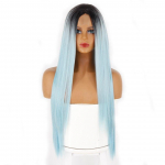 MISS WIG pikk naiste parukas Tumepruun pluss kuldne parukas S&uuml;nteetiline kuumakindlast kiust parukas Sirge naturaalne Halloweeni parukas ilma tukkideta