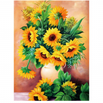 5D isetehtud teemantmaalid p&auml;evalilled ristpistes komplektid t&auml;ispuuritud &uuml;mmargused tikandid mosaiiklilled pilt kividest kaunistus kingitus Full Round 20x30CM