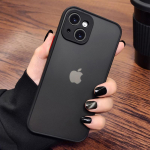 P&otilde;rutuskindel silikoonist kaitserauaga telefoni&uuml;mbris Apple iPhone 12 13 11 Pro Max Mini X XR XS Max Luxury l&auml;bipaistev matt kate iphone 11 must