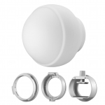 Godox ML-CD15 difuusori kuplikomplekt koos 3 adapteriga fotograafia jaoks valgusv&auml;lklamp stuudiofotograafia valge