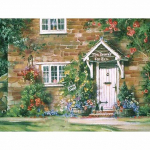 DIY 5D teemantmaalimismaja t&auml;is&uuml;mmarguse teemanttikandiga mosaiikristpistega kivikivi Full Round 20x30CM