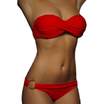 2 tk/komplekt &Uuml;hev&auml;rvilised suvised bikiinid Push Up, Olkaimeta lihtne naiste ujumistrikoo rannas L