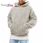 Cozy Up Meeste Fuzzy Sherpa Pullover Hoodie Pusad Pikkade Varrukatega Sport Esitasku S&uuml;gisr&otilde;ivad Talve kapuutsiga S hall v&auml;rv