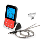 Digitaalne grilltermomeeter lihatermomeeter juhtmevaba BBQ-termomeeter ahju veekindel termomeeter koduk&ouml;&ouml;gi toidu jaoks, 2 sondiga Curved Probe