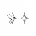 FOXANRY Prevent Allergy Stud k&otilde;rvar&otilde;ngad naistele Trendikad elegantsed lihtsad as&uuml;mmeetrilise t&auml;hekujundusega peoehted as Shown h&otilde;be