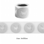 Peegeldav plaaster, triikraud riietel, laius 3 cm, teibid Parches Ropa isetegemise r&otilde;ivaste kleebis T-s&auml;rk soojus&uuml;lekandega kapuutsid triikimiskleebised 3x100cm