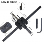 T&uuml;&uuml;p L&otilde;ikuri auguavaja 120/200/300 mm puidu ketassae puur must