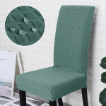 Kootud &uuml;hev&auml;rviline tooli kate Elastne istmekate pererestorani kohvikule Sarung Kerusi Meja Makan toolidele k&ouml;&ouml;k hotell 1-Pcs roosa