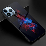 Lilled lilleline telefoni&uuml;mbris iPhone'ile 14 13 11 12 Pro Max Mini Xs Xr X 7 8 6s Plus Se 2022 karastatud klaasist katte kaitsekest For iPhone 13Pro Max