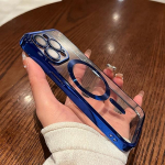 Luksuslik Magsafe'i juhtmevaba laadimistelefoni &uuml;mbris iPhone'i 14 13 12 11 Pro Max Plus jaoks, pehme magnetilise kaitserauaga elektriplaadist l&auml;bipaistev kate For iPhone 11Pro sinine