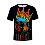 Uus mood naiste/meeste 3D-print Kurikuulus BIG- Biggie Smalls vabaaja T-s&auml;rgid XS must