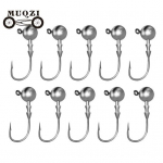 10 tk 3,5 g-14 g &otilde;ngekonks Okasvarrega nokaga s&ouml;&ouml;dahoidja konks Terav k&otilde;rge s&uuml;sinikusisaldusega terasest &uuml;mmargune kuulipea konks magevee merevee jaoks 5g