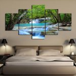 5 t&uuml;kki loodusliku juga HD-prindid l&otilde;uendimaaling plakatid kodukaunistusega maalid seinakunsti maastikupildid elutuppa 20x35cm*2 20x45cm*2 20x55cm*1