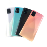 Samsung Galaxy A51 A515 A515F A515FN A515X korpuse keskmise raami kate + aku tagakaane tagakaas + kaamera objektiiv roosa
