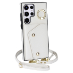 S&otilde;rmusehoidja Crossbody nahast rahakoti&uuml;mbris Samsung Galaxy S23 Ultra S22 Plus S21 FE A14 A54 A53/iphone 14 13 12 11 Pro Max Card Solt kaelarihma kate jaoks iphone 11promax