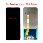 LCD-ekraan Realme Narzo 50A Prime LCD-ekraani puuteekraaniga digiteerija t&auml;ieliku koostu asendusosa jaoks must