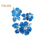 9 tk Peegelseinakleebised Lilledega kleebised Dekoratiivsed 5 v&auml;rvi Mood 3D Peeglid Lillekleebised Festival Peokaunistused Peotarbed