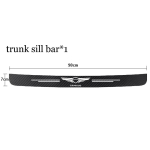 Genesis G70 G80 G90 GV60 GV70 GV80 s&uuml;sinikkiust auto uksel&auml;ve kleebised Dekoratiivsed kleebised Autotarvikud 1pcs For GENESIS black