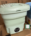 Kokkupandav pesumasin kaasaskantav ja minisokid aluspesu alusp&uuml;ksid imikute riiete puhastamine style A selge roheline v&auml;rv