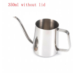 350 ml 600 ml 304 roostevabast terasest pika kitsa tilaga kohvikann, hanekelaga veekeetja k&auml;sitsi tilgutatav veekeetja kohviga &uuml;levalamine 350ml without lid