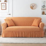 Four Seasons universaalne elastne &uuml;hev&auml;rviline 1/2/3/4 istme diivani kate koos k&auml;etugedega Tight Wrap k&otilde;ikeh&otilde;lmav Seersucker seelik 3-seater 190-230cm