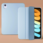 Kolmekordne aluse kate iPad mini 6 &uuml;mbrisele 2021, silikoonist pehme tagakaas iPad mini 6 iPad Mini 6. p&otilde;lvkonna p&otilde;rutuskindel kaitse&uuml;mbrise kate iPad Mini 1/2/3 8.7" taevasinine v&auml;rv